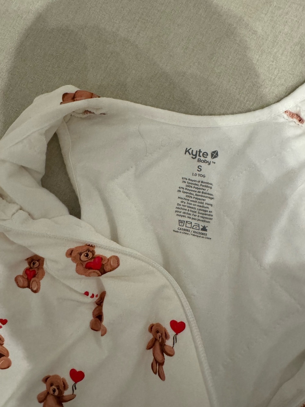 Kyte Baby Bear Print Sleep Sack 1.0 TOG - Picture 2 of 4